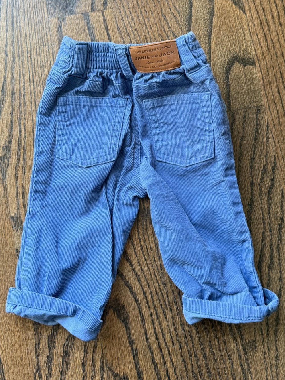 Janie and Jack Light Blue Corduroy Pants - Picture 3 of 3
